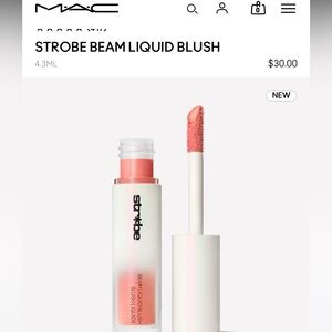 New! MAC Cosmetics Strobe Beam Liquid Blush - icegleam